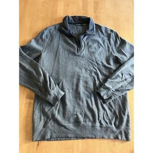 Bobby Jones Quarter Zip Pullover Sweater Mens Sz L Large Gray Pima Cotton Golf